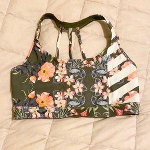 🌺 tropical floral print sports bra NWOT